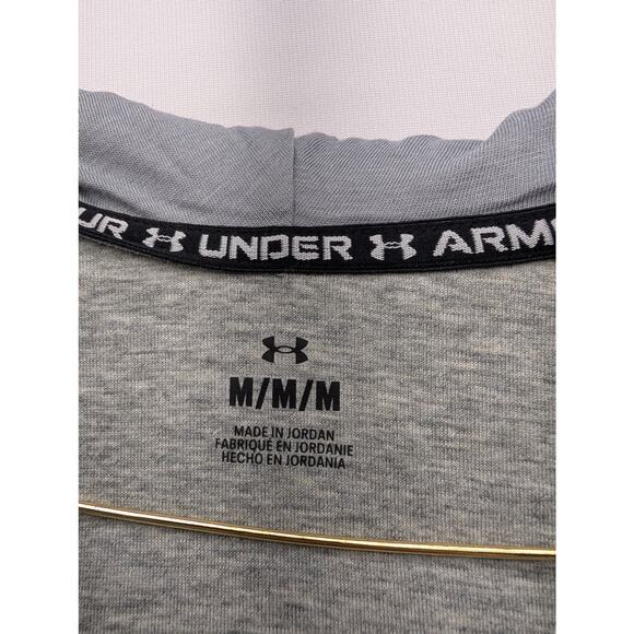 NWT Under Armour Men's UA Unstoppable Fleece Full-Zip in Mod Grey size Medium - Picture 6 of 7